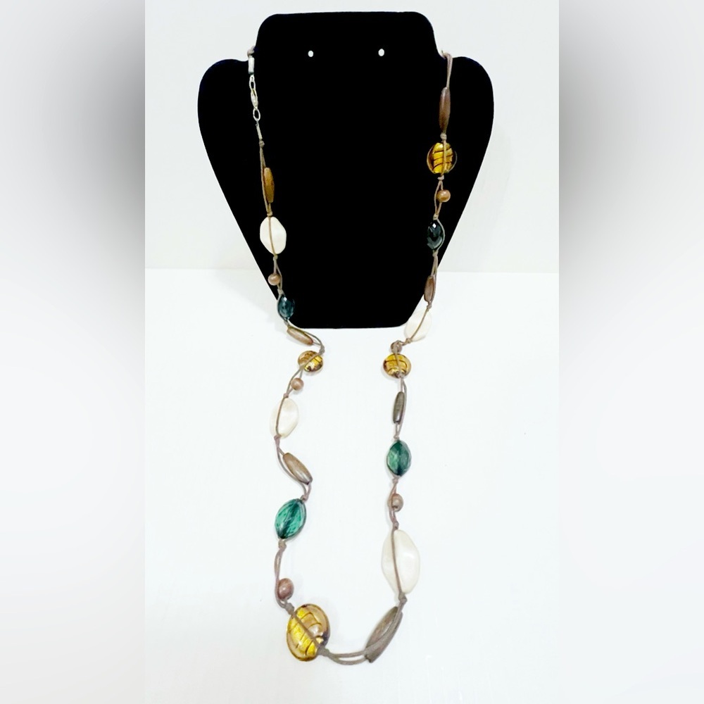 Vintage Multicolour Glass Beaded Necklace